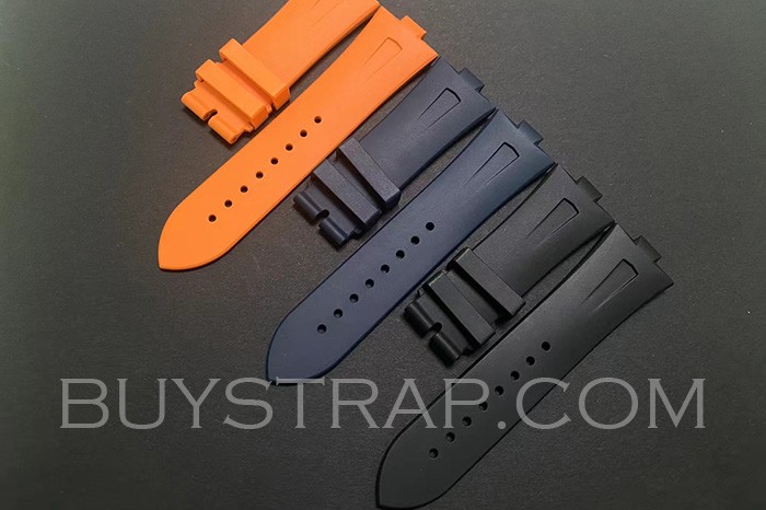 Blue Orange and Black Rubber Strap For Vacheron Constantin Overseas 47450、49150、47040
