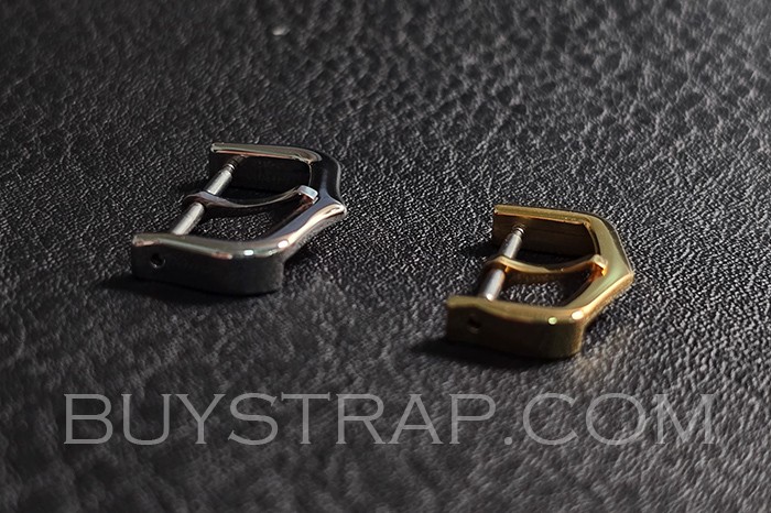 2025 Quality 12mm/14mm/16mm/18mm Stainless Steel and Yellow Gold Watch Pin Buckle For Cartier