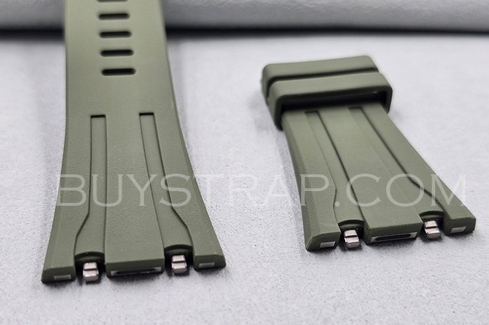 Green New Viton Quick Release Watch Strap Rubber Band, The Only Correct Version For  Audemars Piguet 26420