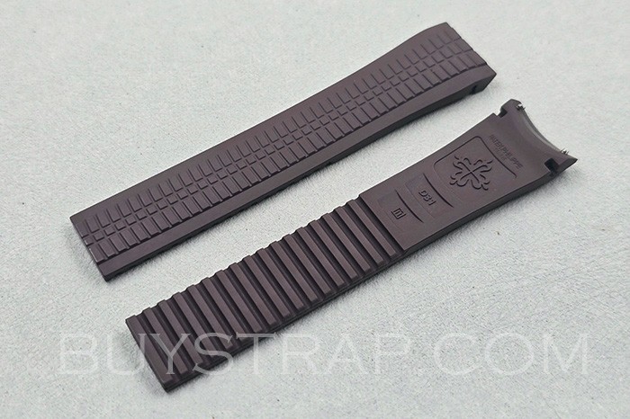 Composite Material D31 Brown 21mm Rubber Strap For Patek Philippe Aquanaut 5164