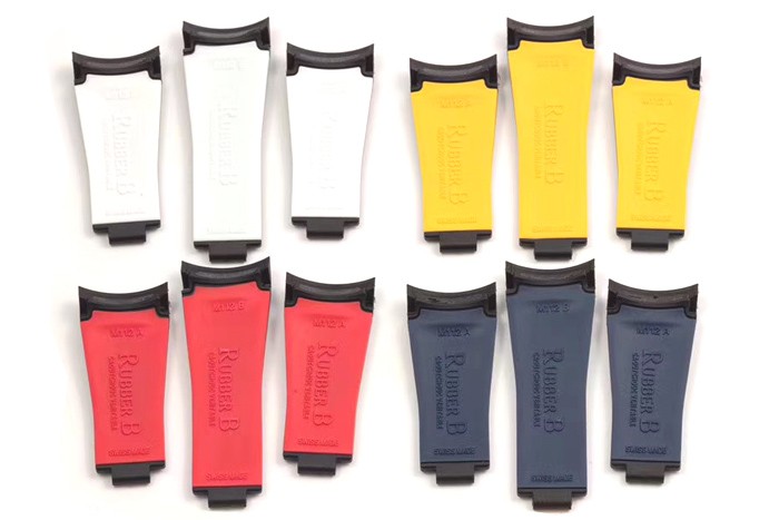 New 3 PCS in 1 set total 8 combined colors: 22mm Swiss Made  Rubber Strap for Rolex Watch. Sea-Dweller 43mm m126600-0001