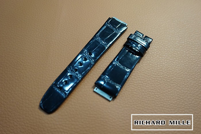 Quality American Crocodile Alligator Straps for Richard Mille RM007 RM07