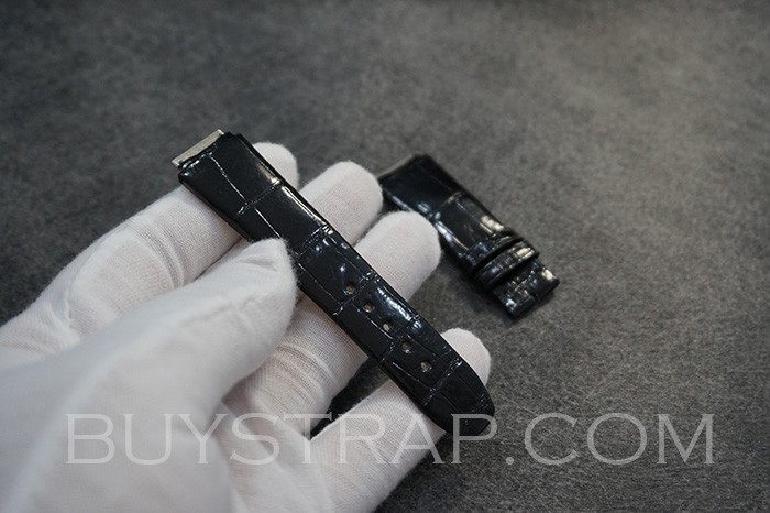 Richard Mille leather strap replacement RM07-01 black Alligator watch band