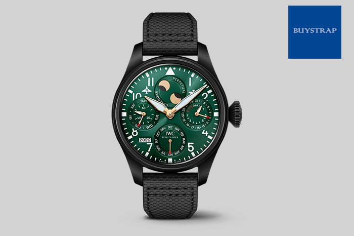 20mm 21mm 22mm Black Nylon Canvas Style Strap For IWC BIG PILOT’S WATCH PERPETUAL IW503005 WITH TANG BUCKLE