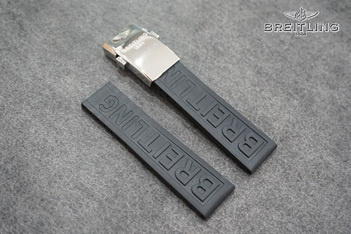 NEW Colors Summer Breitling Replacement 157S Black Rubber Diver Pro III Watch Band Strap 22-20mm