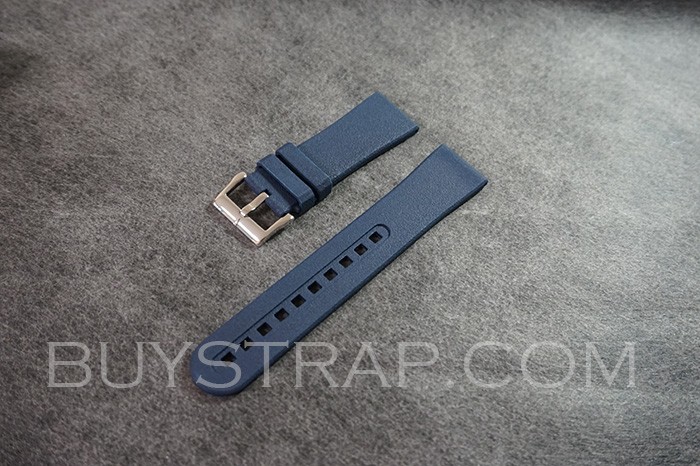 23mm Quality Replacement Blue Rubber Strap For Blancpain Fifty Fathoms