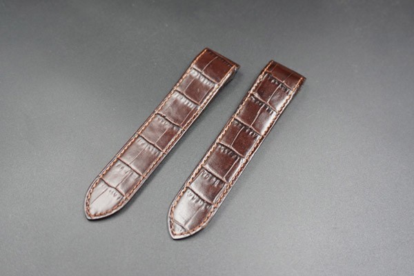 Grade AAA 20mm/23mm Italian Brown Calfskin Leather Strap for Cartier