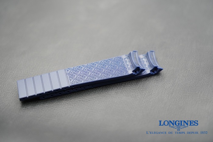 Aftermarket OEM Edition: Rubber 21mm Blue Longines Conquest Series Band L3.742.4 L3.781.4 L3.783.4 Watch Strap. Deployment Clasp is Optional