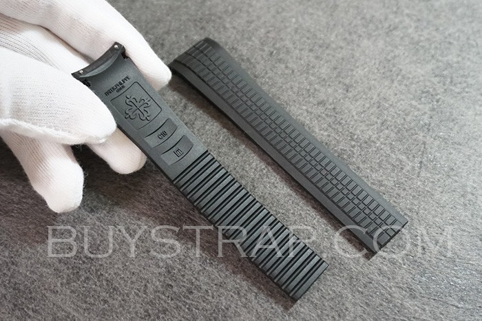 2023 BLACK 3KF TOP VERSION  HIGH QUALITY RUBBER (NOT SILICONE)  21MM FOR PATEK PHILIPPE AQUANAUT 5167