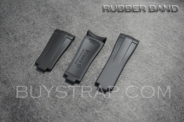 2024 New Version 21mm Black Rubber Band RubberB Replacement Strap for Rolex 41mm Submariner