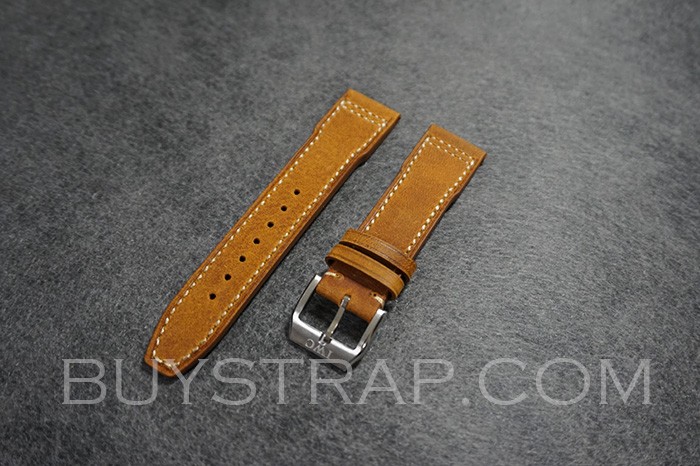 20mm/21mm/22mm Brown calf leather strap for IWC Watch