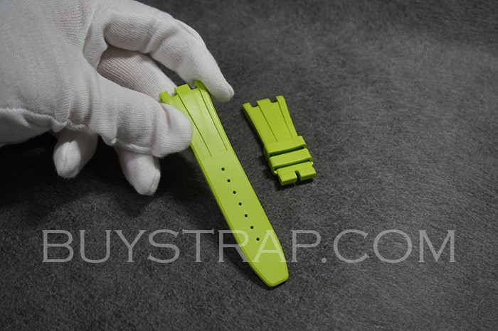 23x18 Light Green Caoutchouc Veritable Rubber Strap for Audemars Piguet 26231