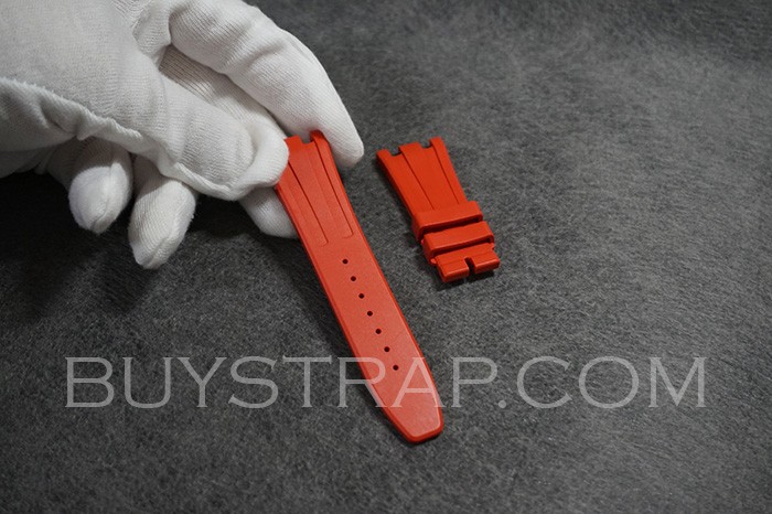 23x18 Red Caoutchouc Veritable Rubber Strap for Audemars Piguet 26231