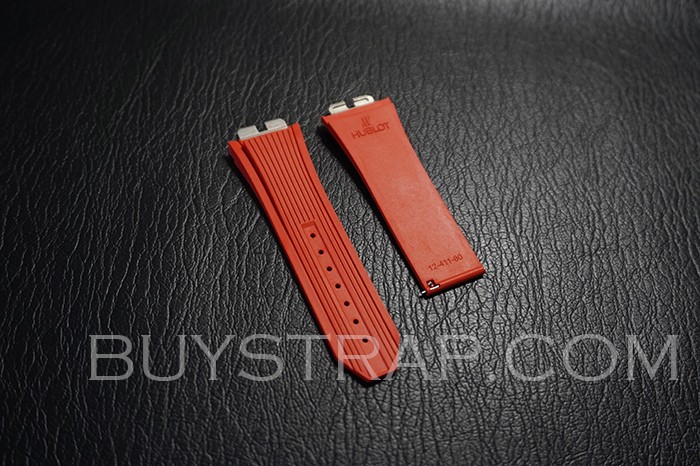 Red Rubber Strap For Hublot Big Bang 411