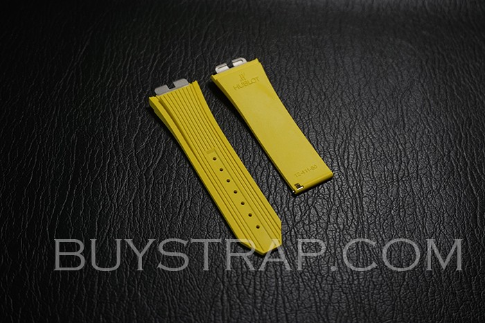 Yellow Rubber Strap For Hublot Big Bang 411
