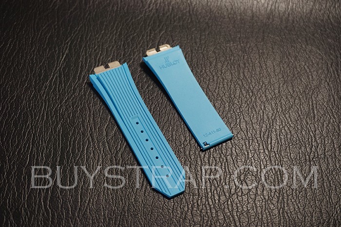 Miami Blue Rubber Strap For Hublot Big Bang 411