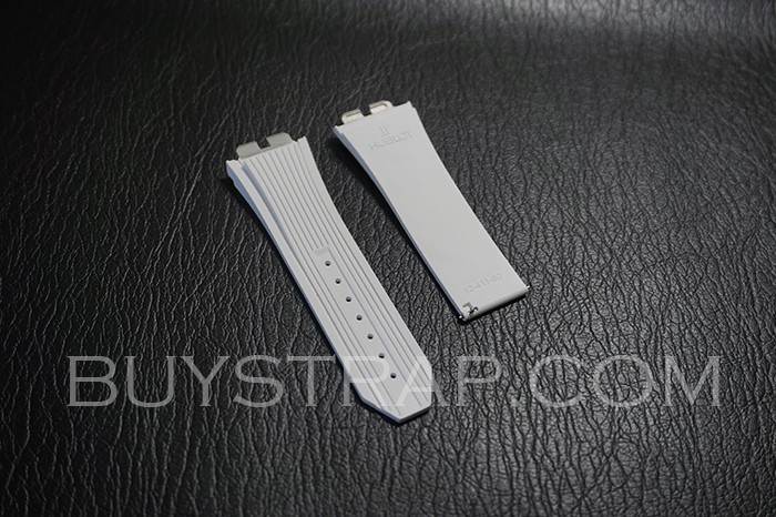 White Rubber Strap For Hublot Big Bang 411