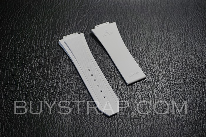 White Rubber Strap For Hublot Big Bang 647