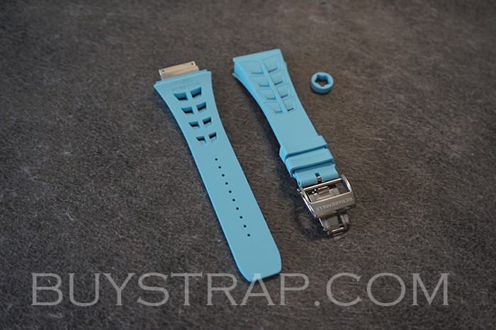 Miami Blue Rubber Strap M L Size For Richard Mille RM11-03