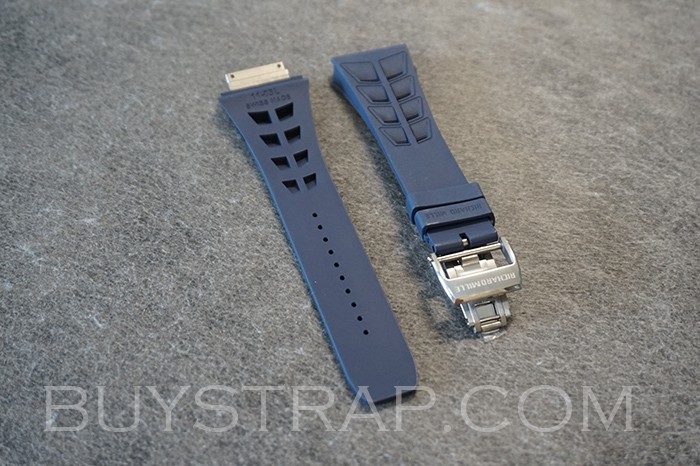Dark Blue Rubber Strap M L Size For Richard Mille RM11-03