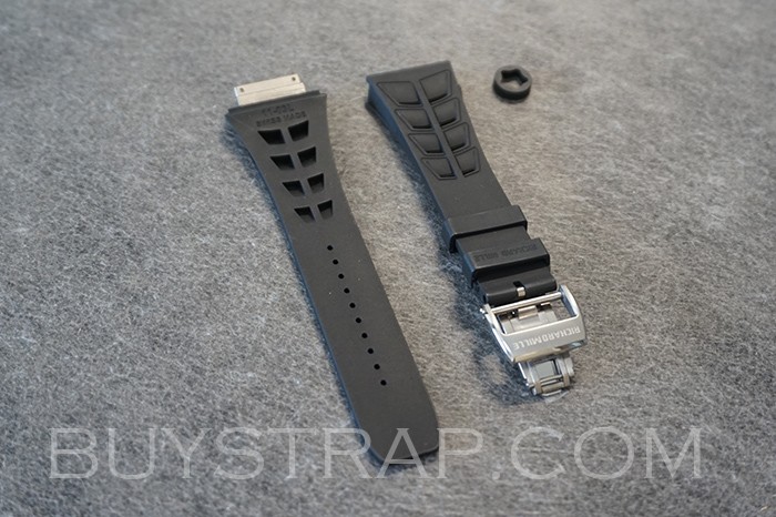Black Rubber Strap L Size For Richard Mille RM11-03