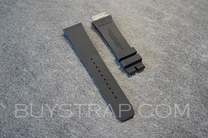 YS TOP VERSION BLACK COLOR CAOUTCHOUG RUBBER STRAP BAND FOR RICHARD MILLE RM07-01 RM07-02