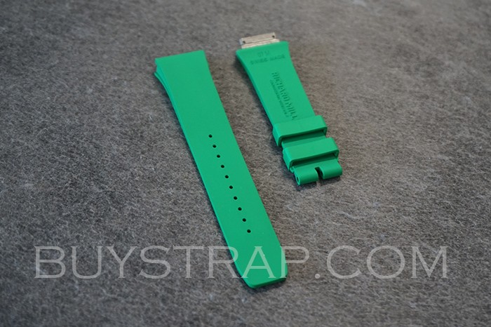 YS TOP VERSION GREEN COLOR CAOUTCHOUG RUBBER STRAP BAND FOR RICHARD MILLE RM07-01 RM07-02