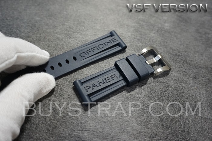 VSF Panerai Navy Dark Blue Rubber Strap - 24.0/22.0 MM Standard Rubber Band 125mm/75mm