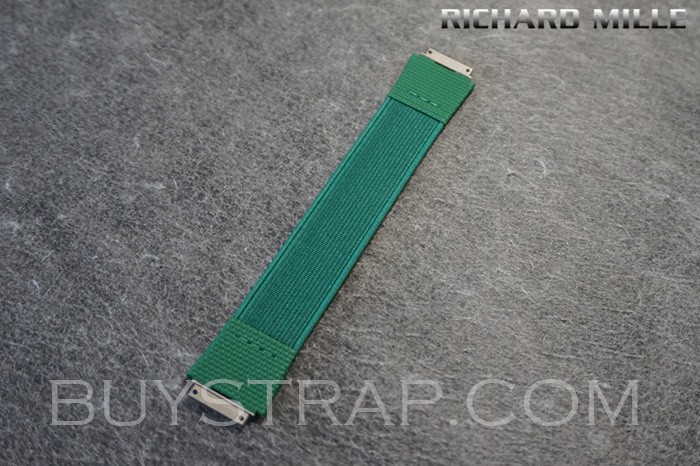 Quality Green Elastic Strap With Titanium Metal Connector For Richard Mille RM67-02 