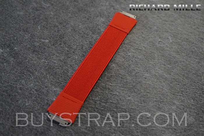 Quality Red Elastic Strap With Titanium Metal Connector For Richard Mille RM67-02 