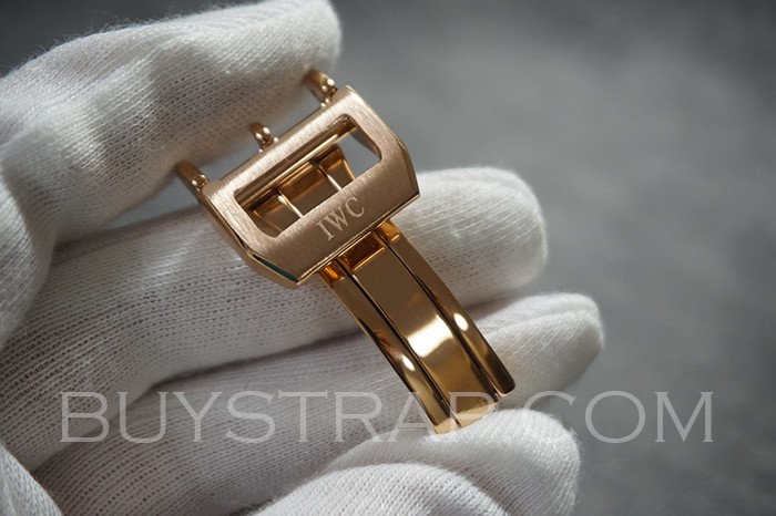 Rosegold Deployment Deployant Clasp Buckle 18mm Big Pilot . Replacement for IWC