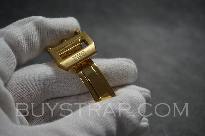 Gold Deployment Deployant Clasp Buckle 18mm Big Pilot . Replacement for IWC