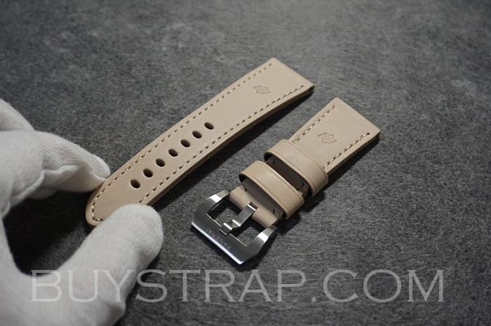 24mm and 26mm Panerai Leather Strap Brown Beige MM MXE051GK