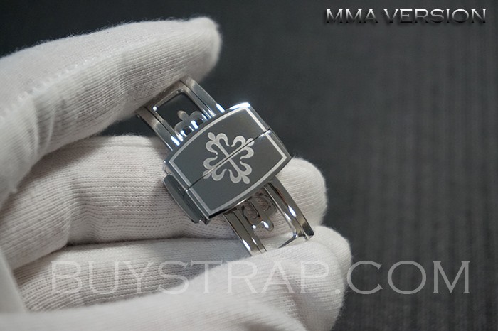 2025 MMA Factory New Style Patek Philippe 18mm Aquanaut Steel Buckle Deployant Clasp For 5167 5164