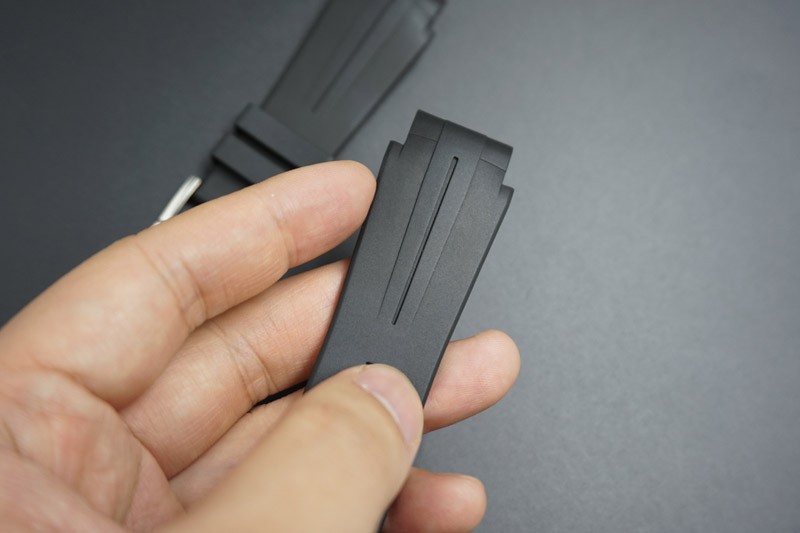 Upgarded Edition 21mm Real Rubber All Black Strap for Rolex Deepsea 44mm D-BLUE SEA-DWELLER