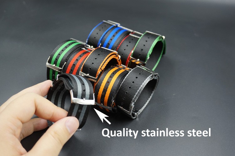 Super quality 20mm and 22mm Military Army Diver Nylon Nato Watch Band Strap For Omega and Rolex