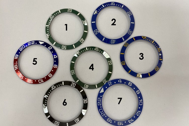 38mm/40mm  Luminous ceramic watch bezels inserts for Rolex Submariner Date GMT-Master sea-dweller deepsea 116660 16710A  16710B 16710N  16700  16750  1675 18046