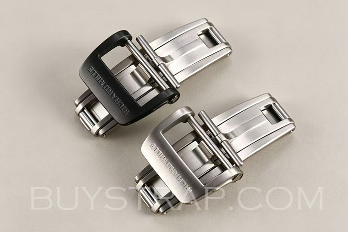 2026 Latest Version of RM Richard Mille 18mm Titanium Alloy Double-sided Elastic Folding Buckle