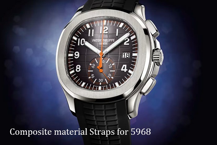 2026 Composite Material Rubber Strap For Patek Philippe Aquanaut Chronograph Ref. 5968