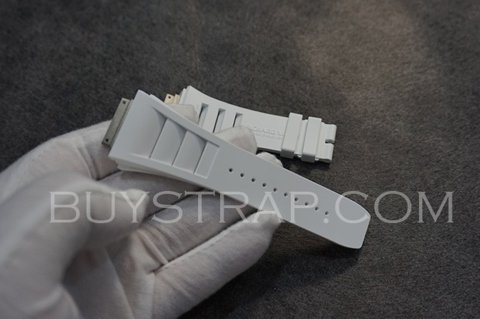 Aftermarket White Rubber Strap for Richard Mille RM011