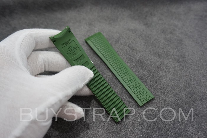 SUPER QUALITY Patek Philippe Aquanaut 5168G New Edition Green 22mm Rubber Strap Composite Material. Size is 22mm