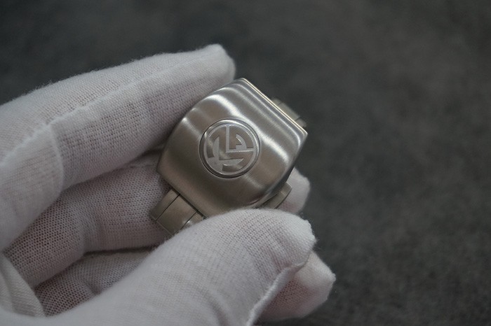 20mm Brushed Silver Steel Folding Deployment Clasp Buckle For Franck Muller V45 V41