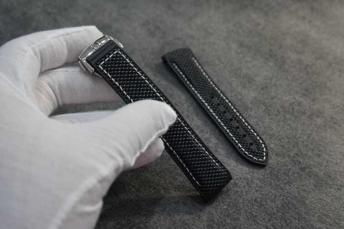 20mm 22mm Black Rubber Strap For Omega Seamaster 600m