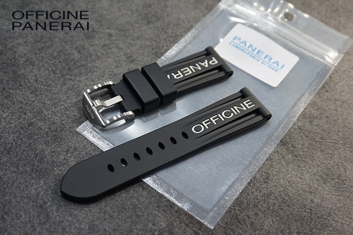 2023 Panerai VSF TOP EDITION Caoutchouc Black - 24.0/22.0 MM Standard luminous logo rubber strap 125mm/75mm