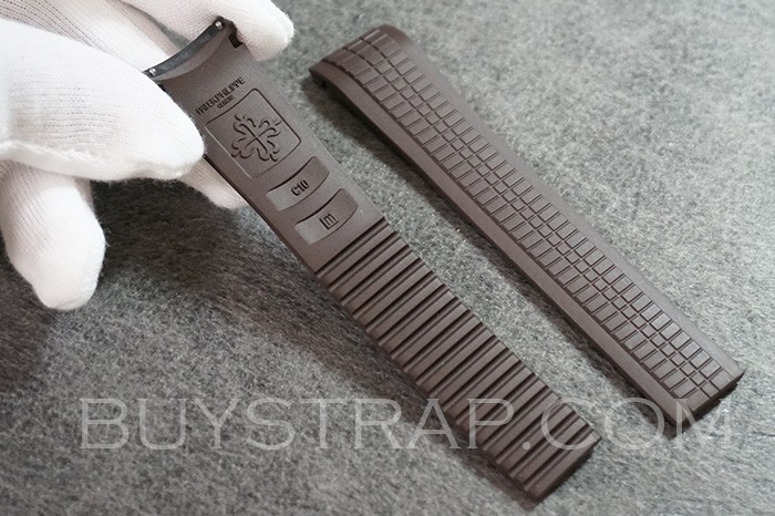 2023 COFFEE BROWN 3KF TOP VERSION HIGH QUALITY RUBBER (NOT SILICONE) 21MM FOR PATEK PHILIPPE AQUANAUT 5167