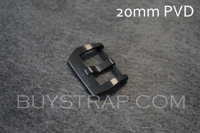 2023 New 20mm PVD Black Tang Buckle For Panerai Watch