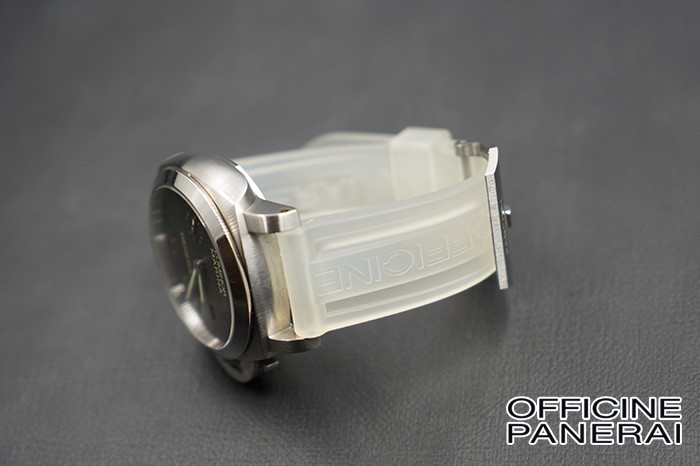 2021 Edition Panerai Transparent 24.0/22.0 MM Synthetic Rubber Aftermarket Replacement Strap
