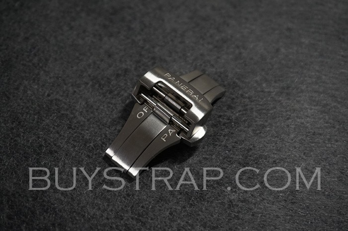 20mm Deployment Clasp Buckle Silver Steel Butterfly Folding Buckle for Panerai