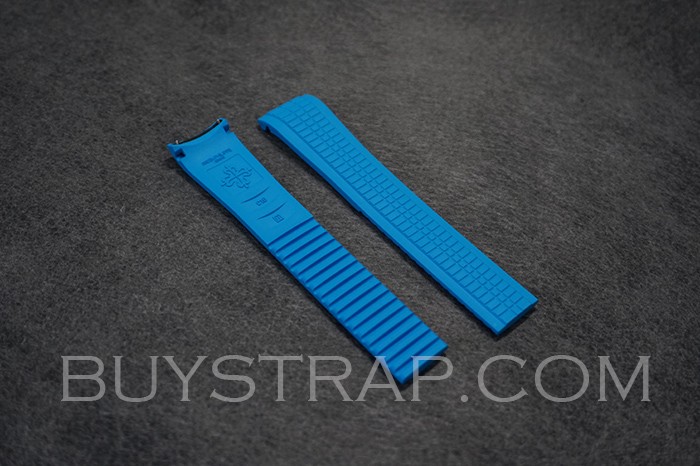 2024 NEW COLOR MIAMI BLUE HIGH QUALITY RUBBER (NOT SILICONE)  21MM FOR PATEK PHILIPPE AQUANAUT 5167