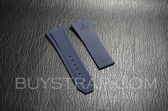 Dark Blue Rubber Strap For Hublot Big Bang 647